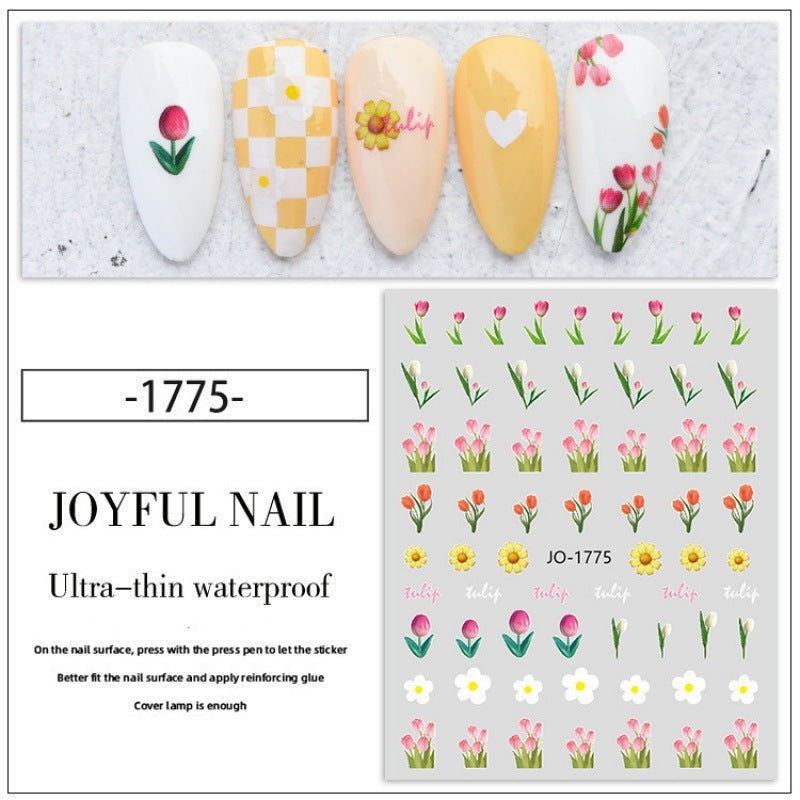 Small Flower Rose Little Daisy Camellia Nail Stickers