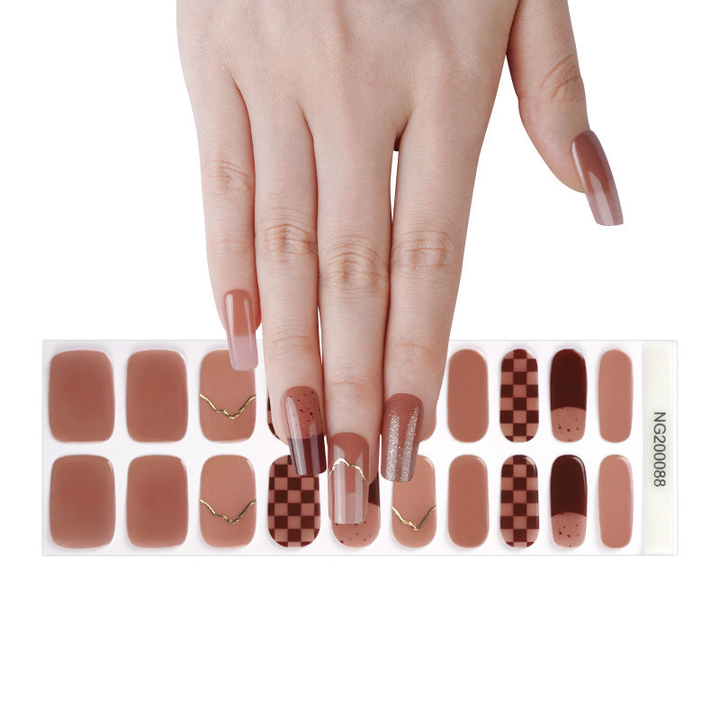 Gel Finger Therapy Light Uv Half Nail Stickers