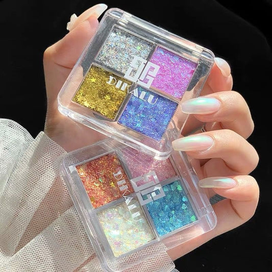 Support Ciphertext Four Color Palette Sequins Eyeshadow