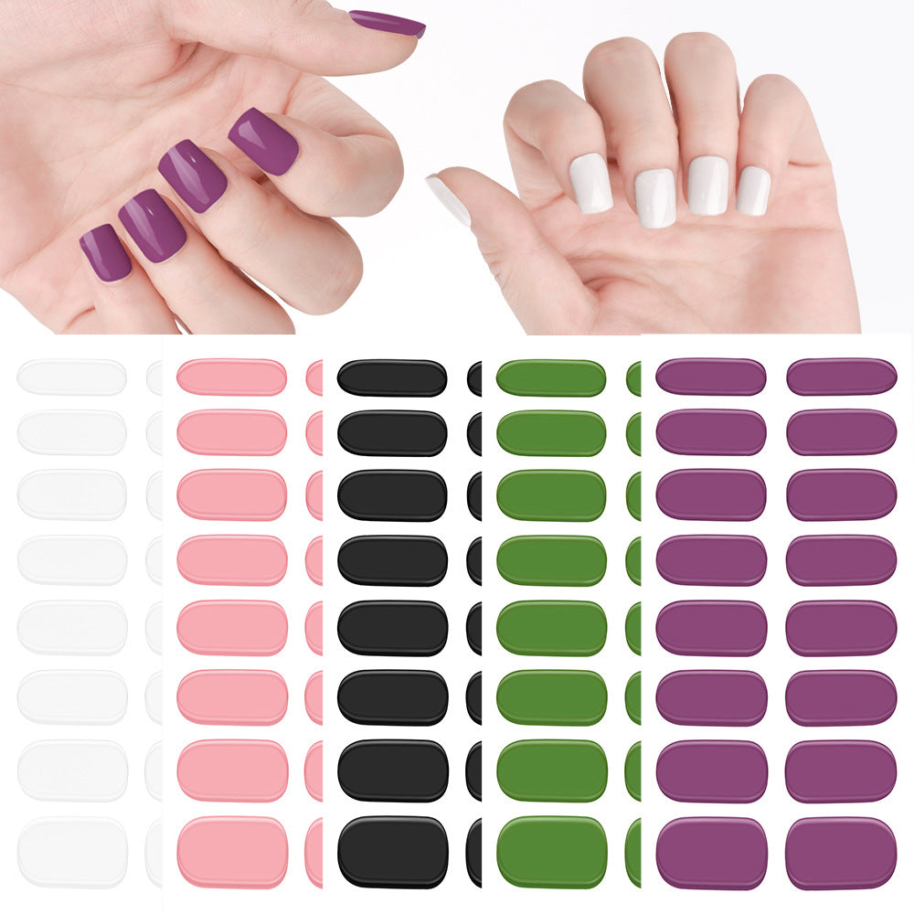 Gel Uv Beauty Full Paste Waterproof Nail Stickers