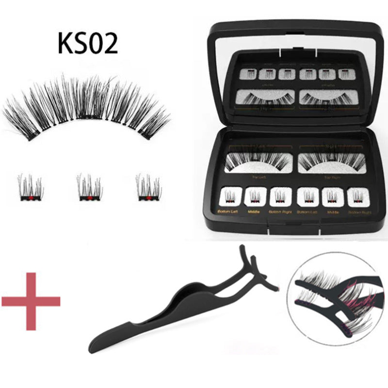 Magnetic Eyelashes With Mirror Magnet Natural False Lashes