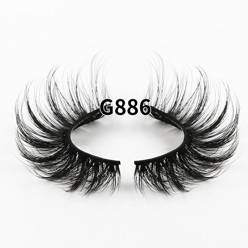 Russian Eyelashes Curling Large Curl Volume Pairs Natural False Lashes