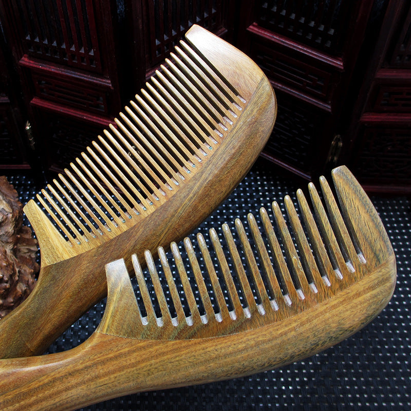 Brosses à cheveux et peignes à dents larges avec manche en tambour épais