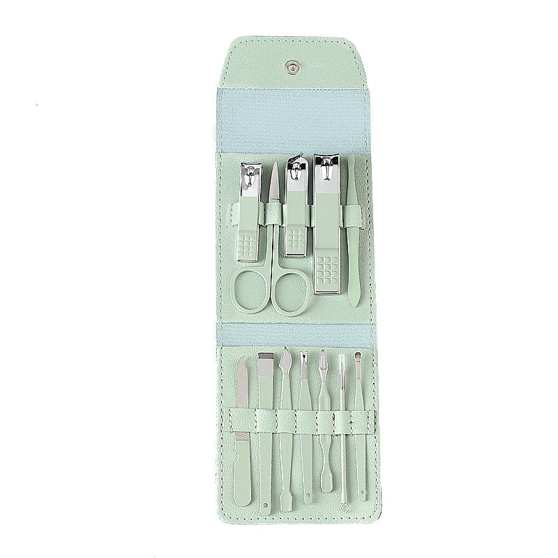 Folding Bag Scissor Manicure Beauty Clippers Nail Tool Set