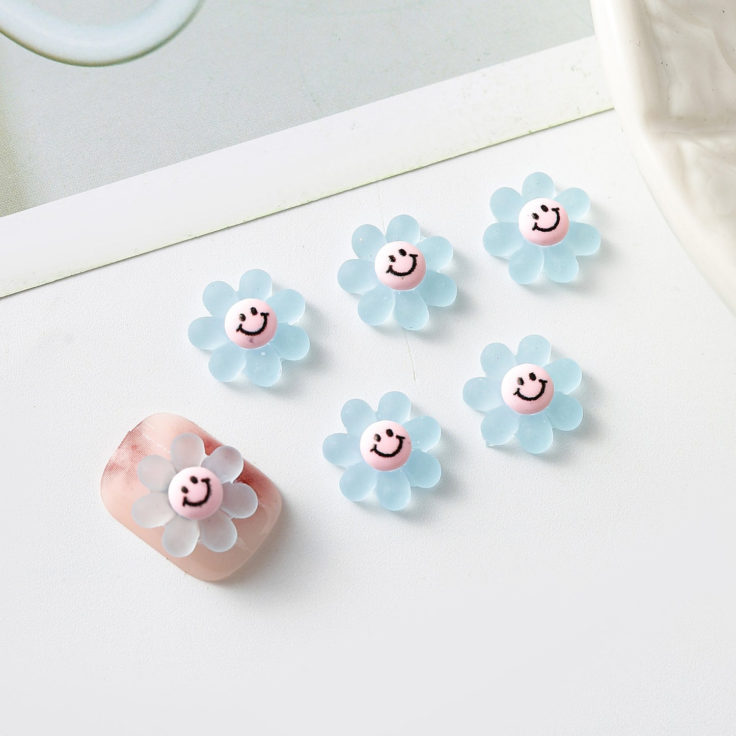 Resin Facial Expression Bag Flower Brooch Phone Nail Care Nail Art