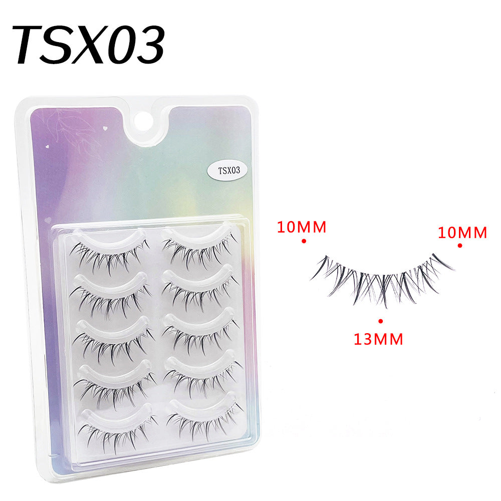 Thai Sheer Root Eyelashes Messy Simulation False Lashes