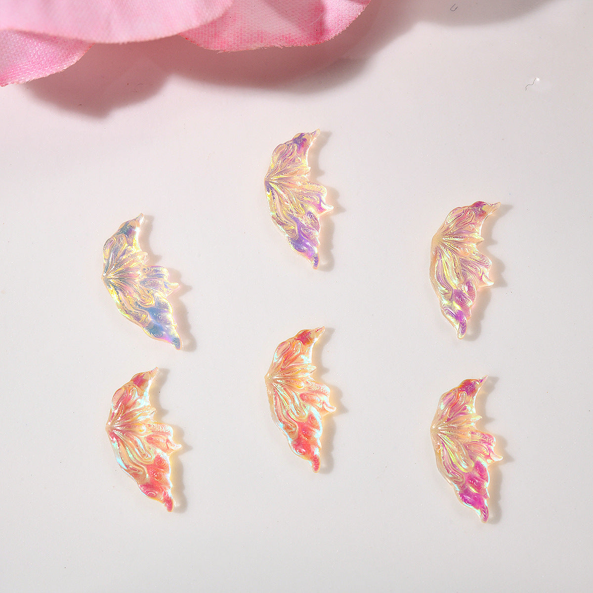 Glittering Half Wing Butterfly Ornament Phone Nail Care Nail Art