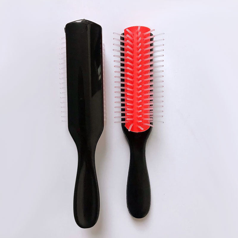 Brosses et peignes pour cheveux bouclés, nervures en plastique, massage, santé