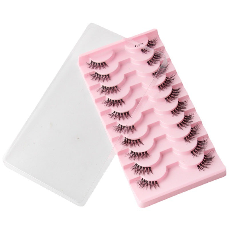 Women's Half Eyelashes Sheer Root Team Anchor Beauty Style Natural False Lashes