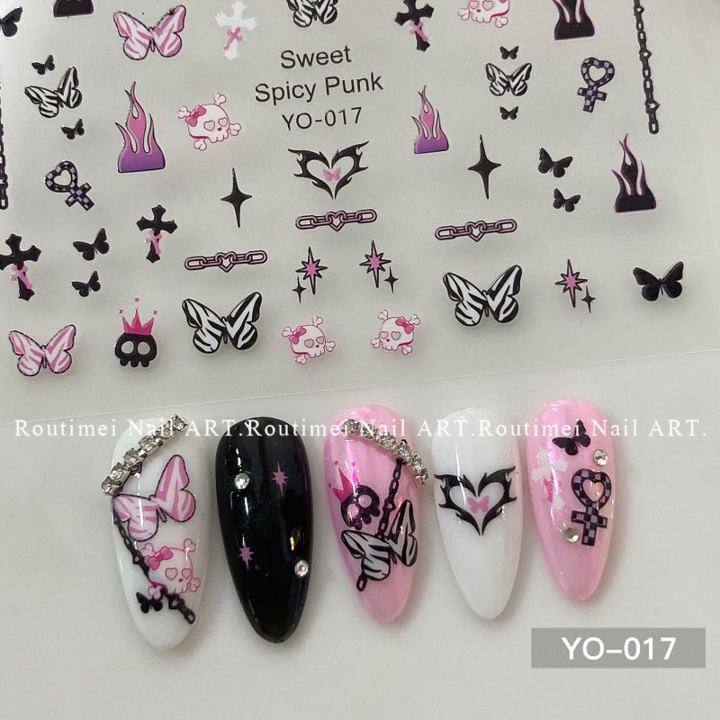 Nœud papillon adhésif minimaliste de style nœud doré pour soins des ongles Nail Art