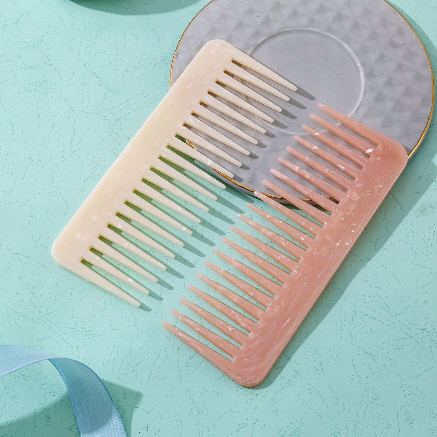 Marbling Household Massage Wet Dry Straight Hair Brushes & Combs