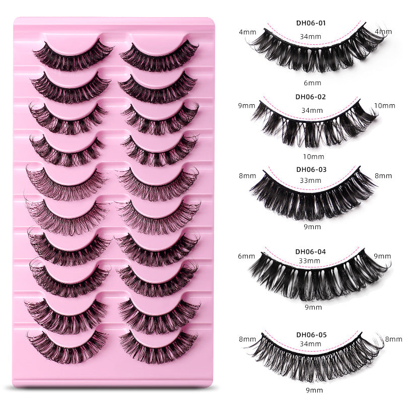 Curly Russian Eyelashes Fluffy Thick Three-dimensional False Lashes