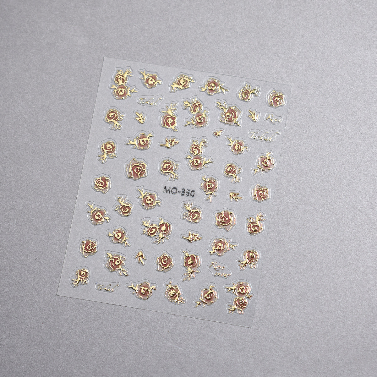 Gilding Rose National Style Retro Blooming Nail Stickers