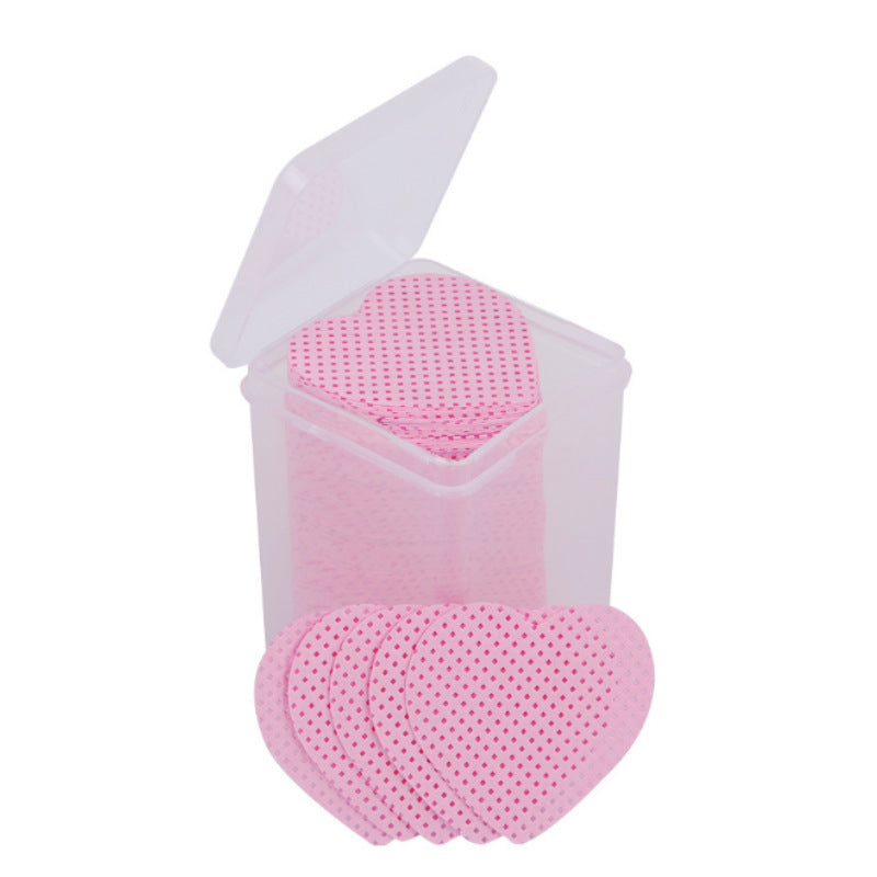 Wipe Clean Cotton Sheet Pink Heart-shaped Bottle Nail Art