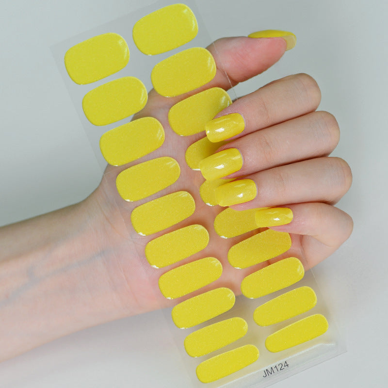 Solid Color Second Generation Flash Uv Nail Stickers