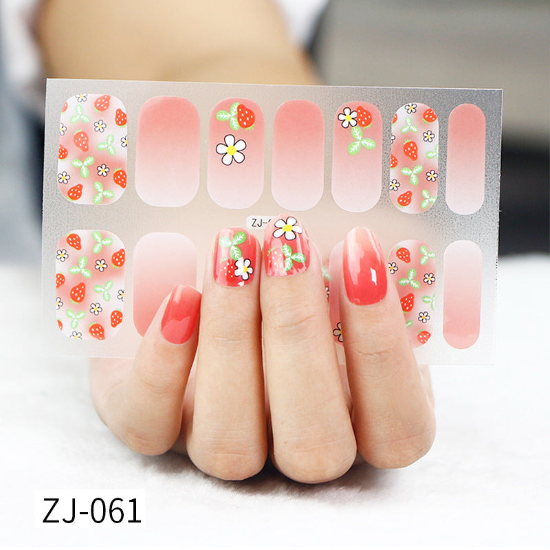 Gel Fresh Waterproof Durable Patch Removable Nail Stickers