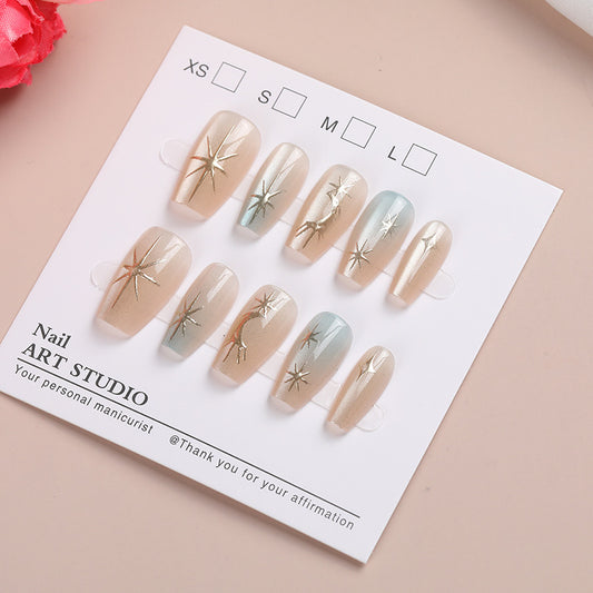 Nail Art de luxe petit format Tarot Star Moon Light