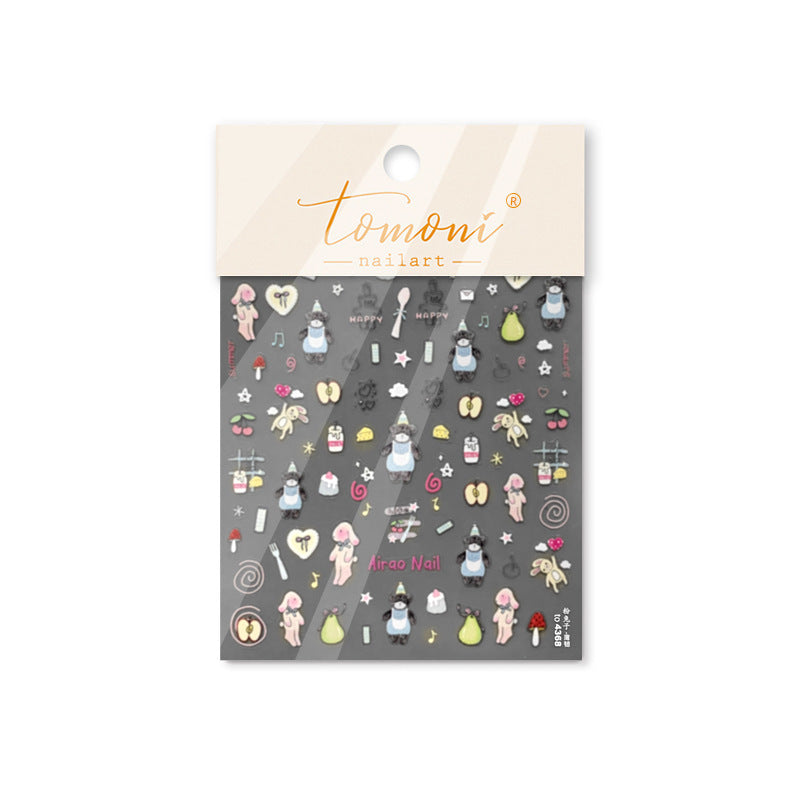 Thin Tough Cute Mobile Phone Beauty Nail Stickers