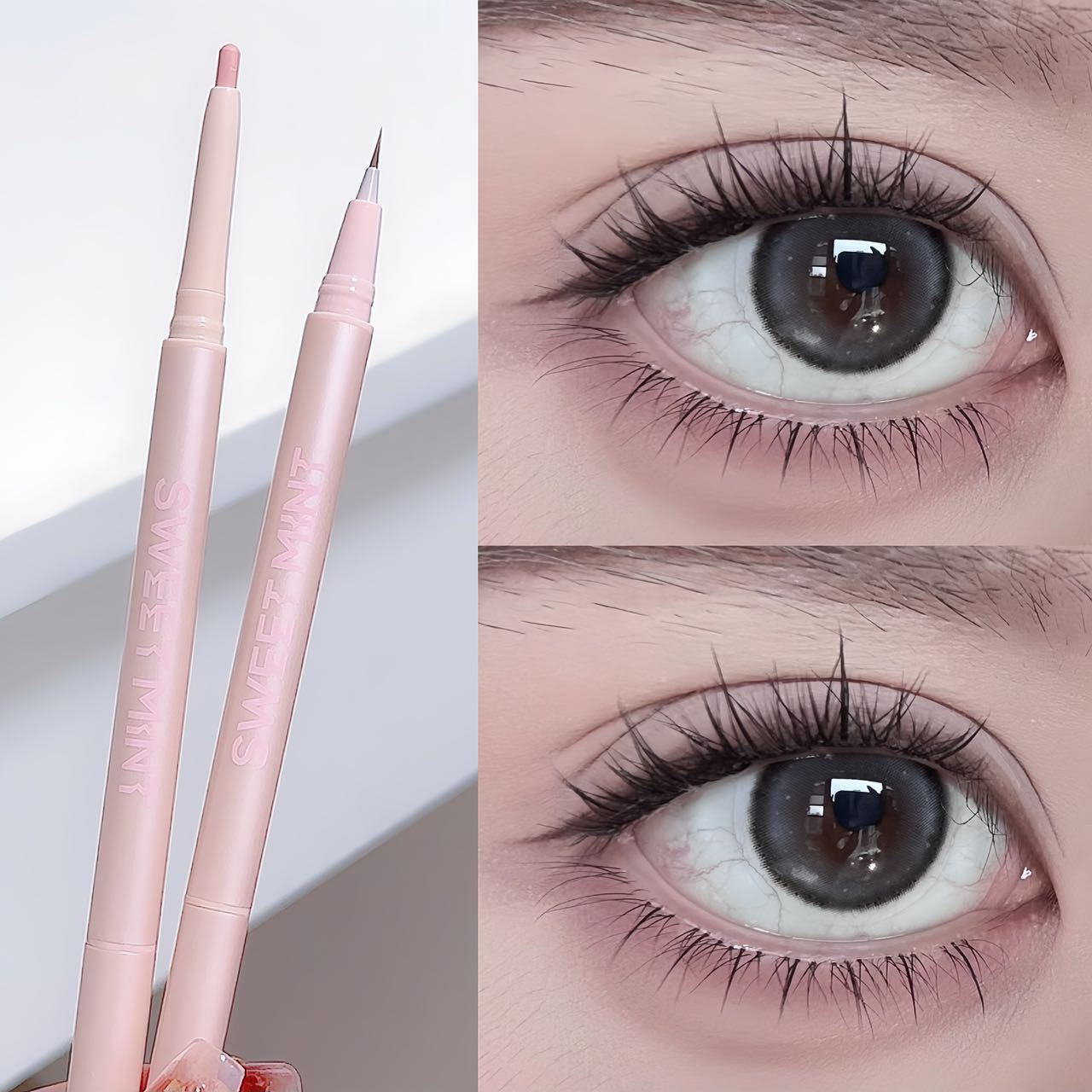 Naturel lisse, pas facile à tacher, utilisez un eye-liner