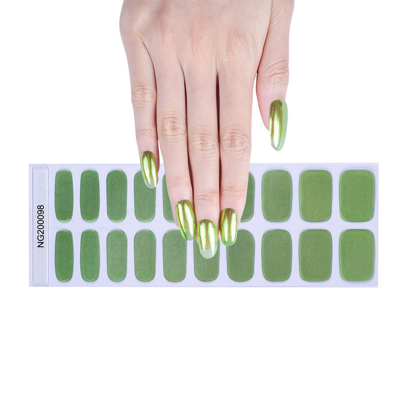 Gel Finger Therapy Light Uv Half Nail Stickers