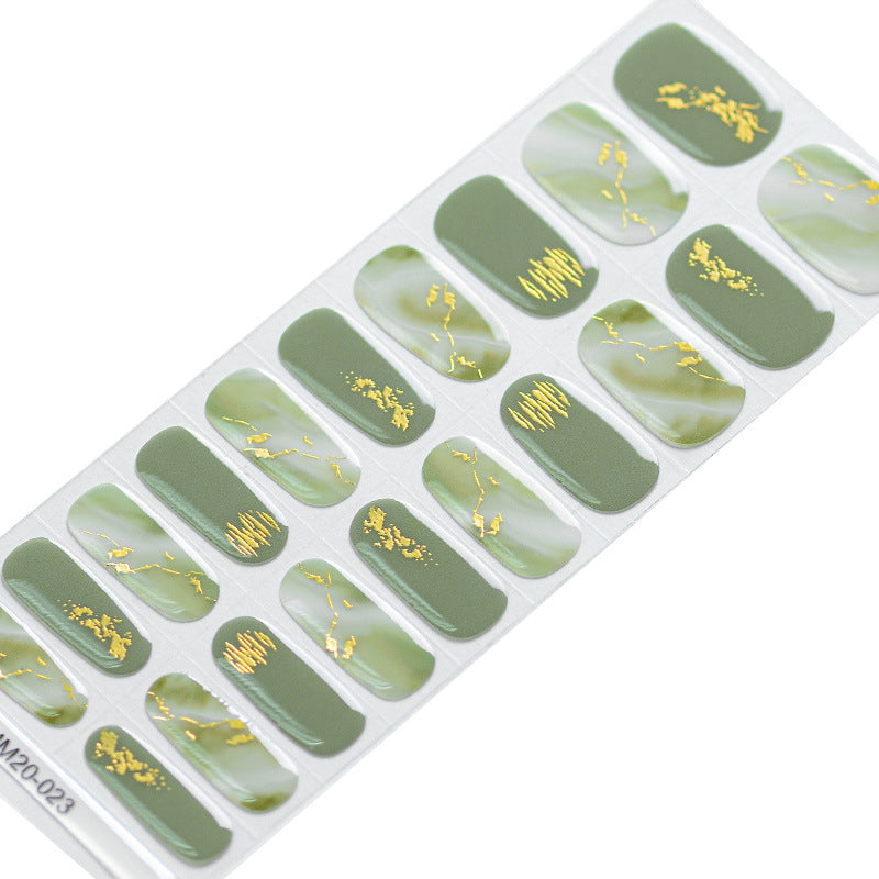 Simple Light Hardened Uv Paste Gel Nail Stickers