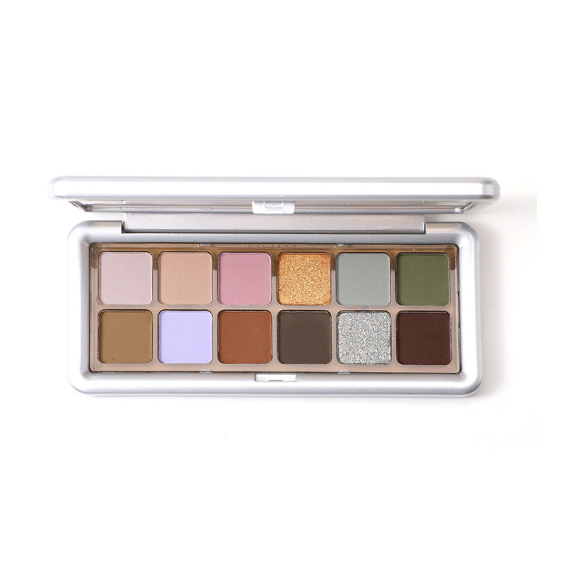 Shadow Plate Cement Twee Color Earth Shimmer Matte Eyeshadow