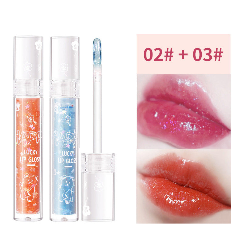 Pearlescent Tape Thin Glittering Lacquer Mirror Lip Glosses