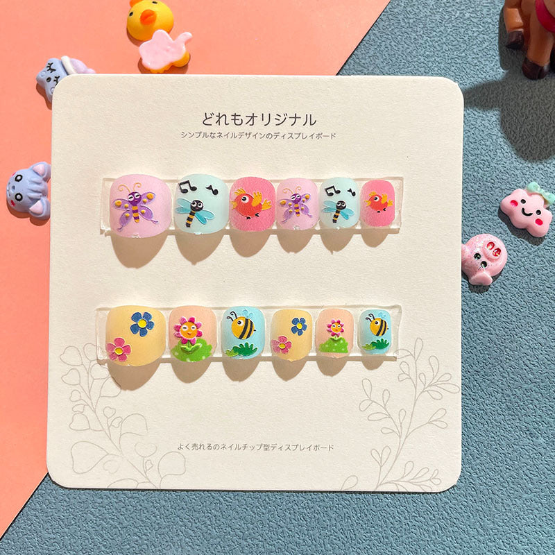 Dopamine Series Three-dimensional Relief Wear Manicure Nail Stickers