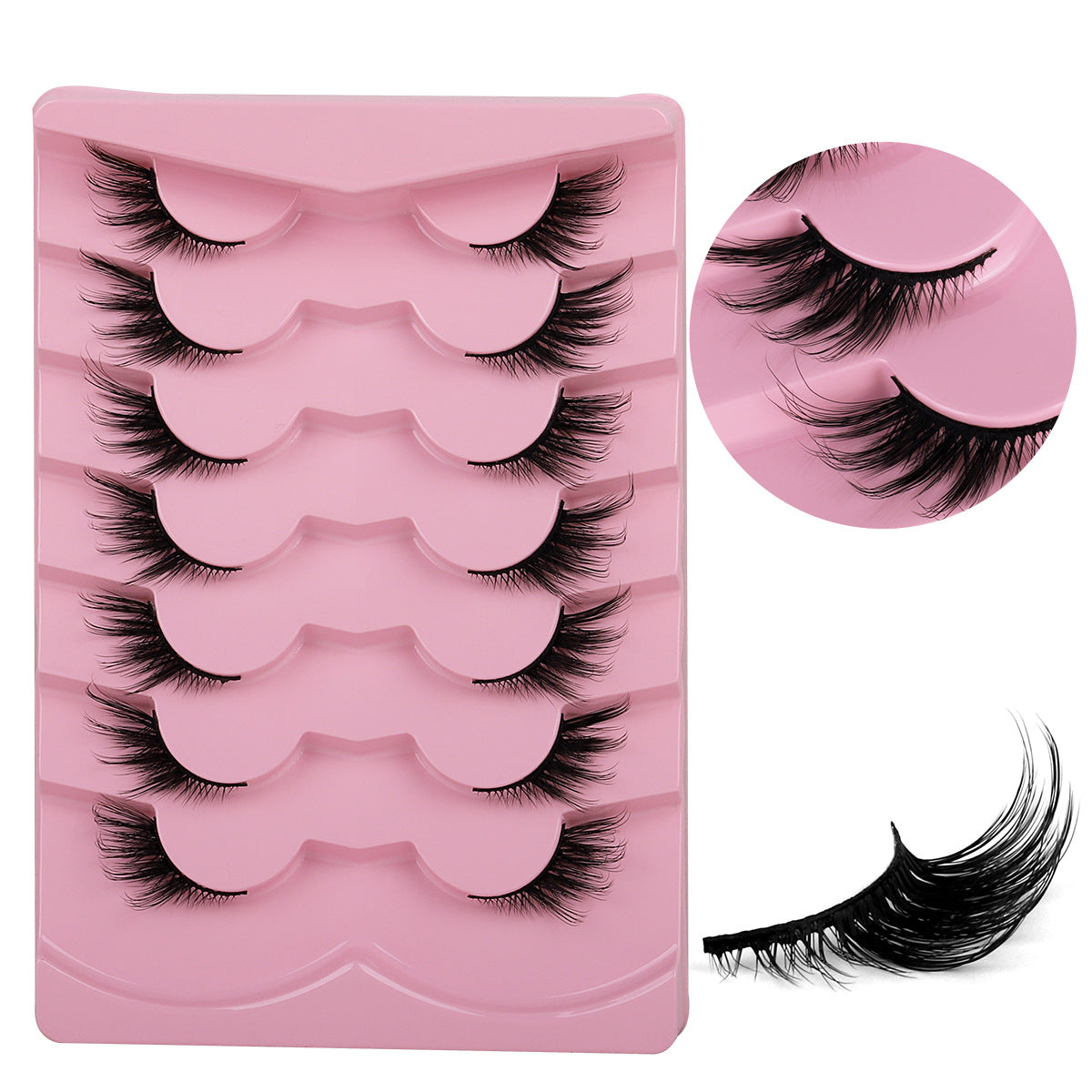 Curly Russian Eyelashes Fluffy Thick Three-dimensional False Lashes