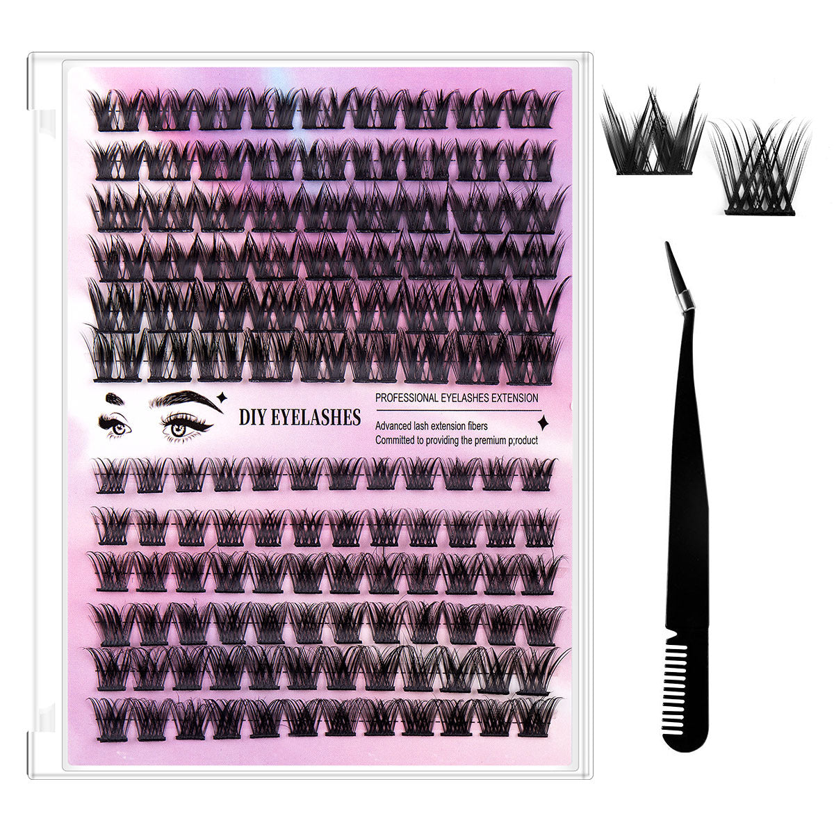 Eyelash Sets Of Boxes Natural Thick Volume Individual False Lashes