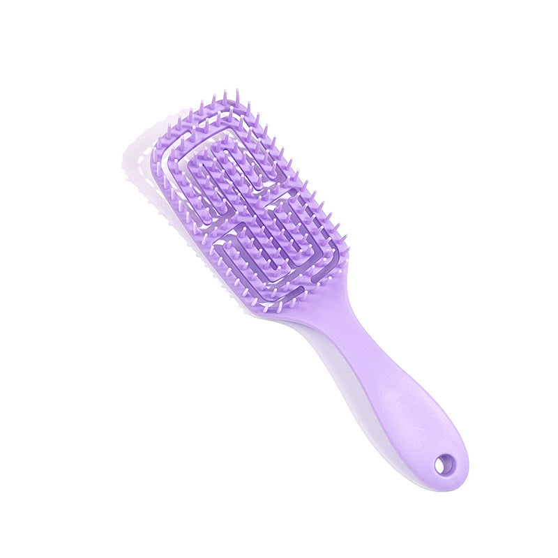 Brosses et peignes pour cheveux bouclés avec ventilation creuse pour massage du cuir chevelu