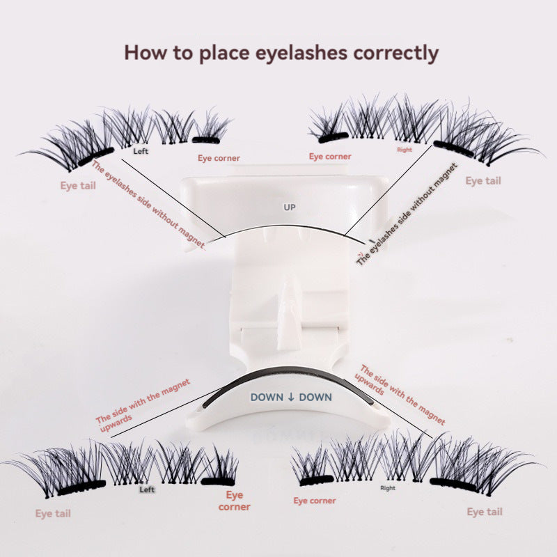 Magnetic Suction Eyelashes Two Pairs Of False Lashes