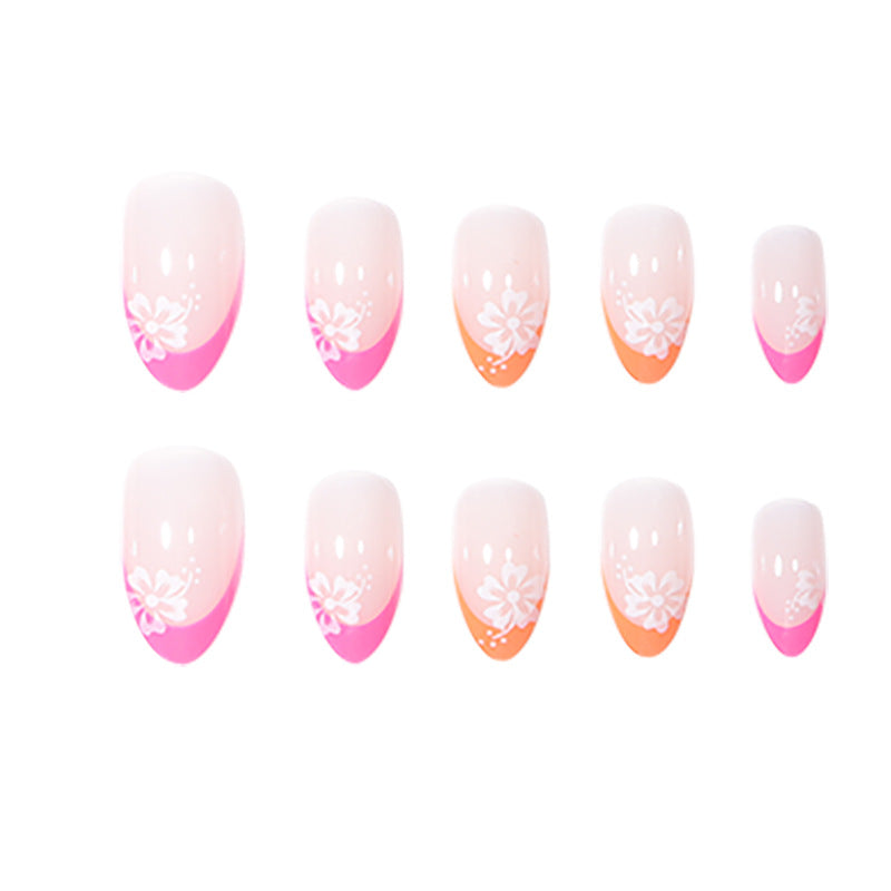 Manucure Flower Patch Portez un nail art frais et doux