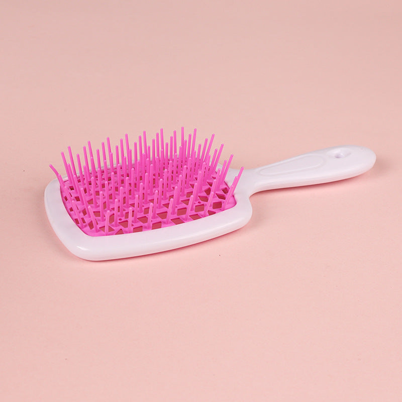 Brosses et peignes de massage pour cheveux secs et humides en nid d'abeille creux