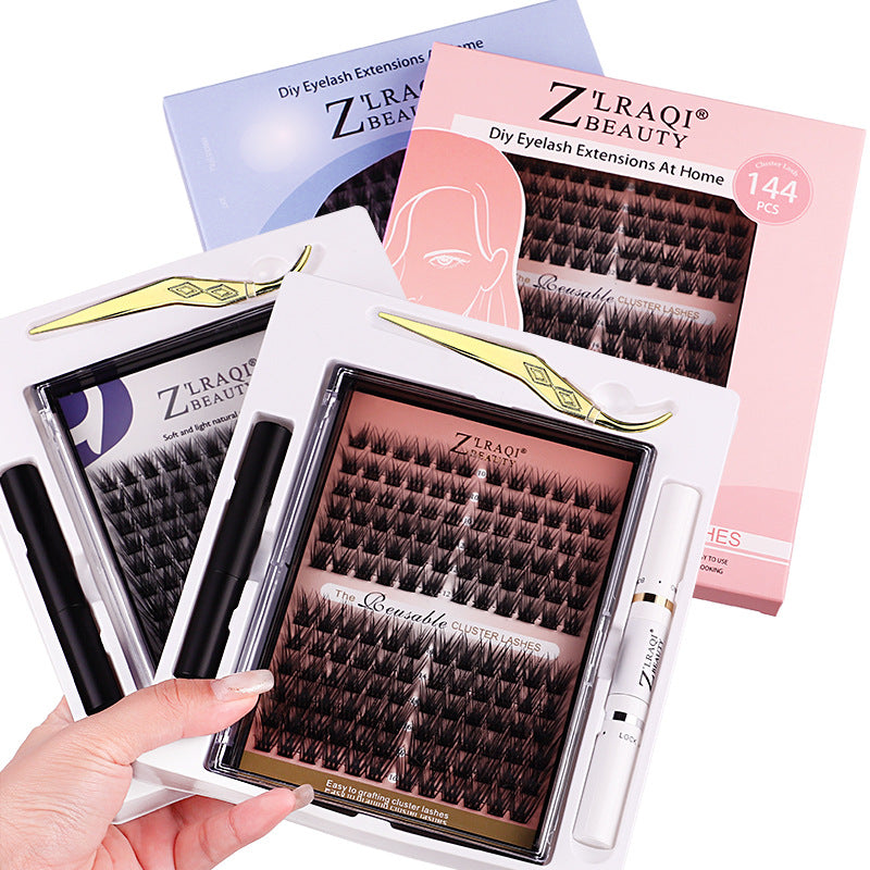 Eyelash Segmented Eyelashes Box Double-headed Glue Large Capacity False Lashes