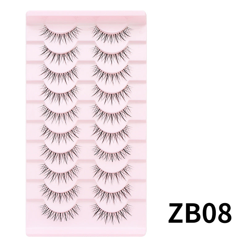 Pair Of Single Line Fish Thin Stem False Lashes