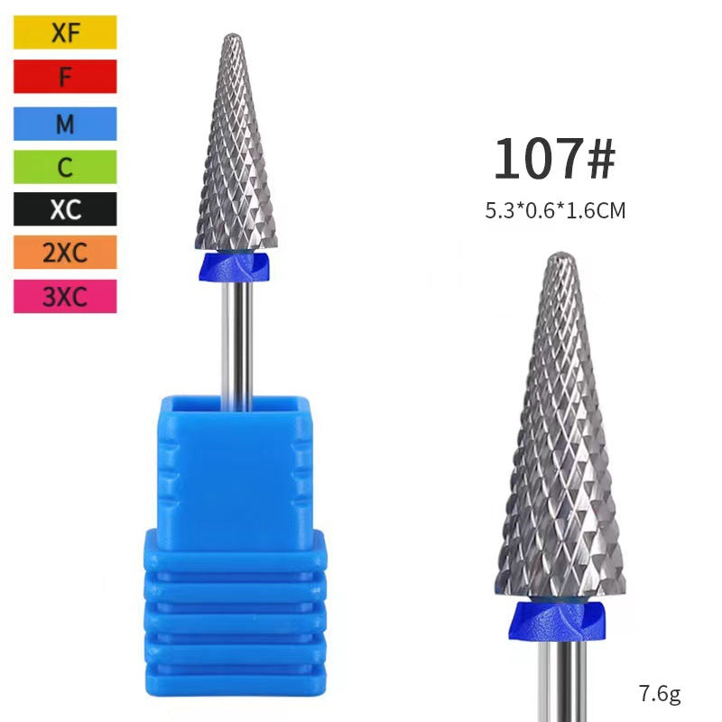 Ensemble d'outils pour enlever rapidement les peaux mortes des ongles avec tête de meulage en acier