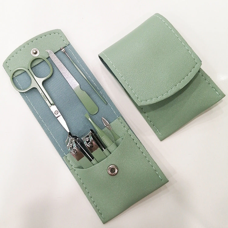 Green Pedicure Knife Manicure Tools Stainless Nail Tool Set