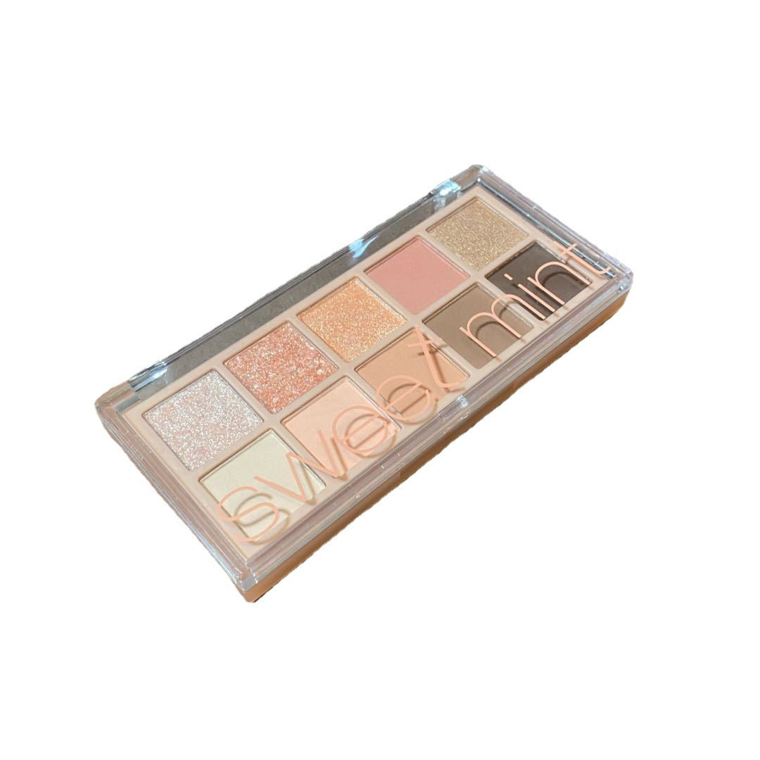 Novice Color Shadow Plate Sequins Shimmering Powder Shimmer Mashed Eyeshadow