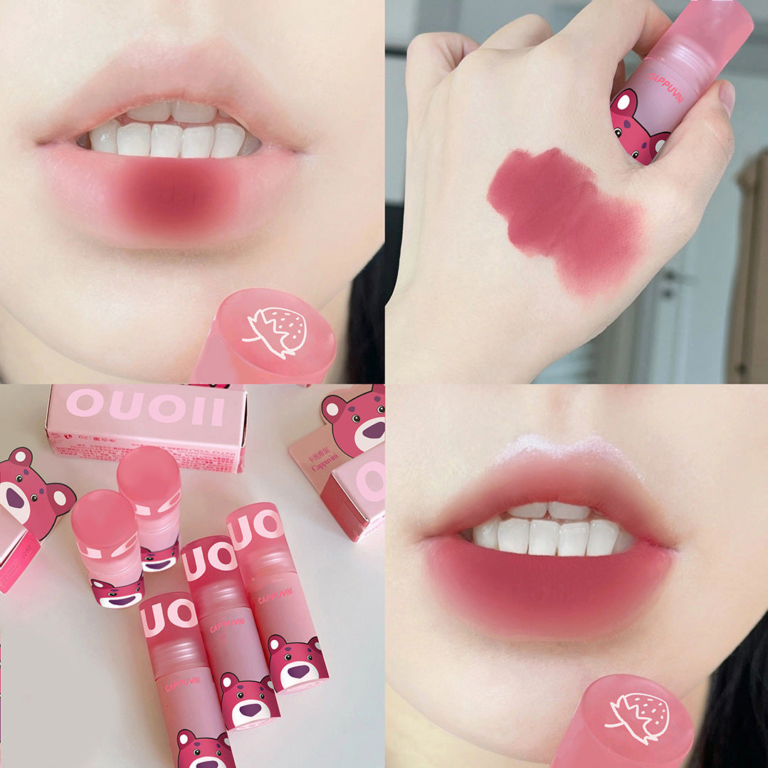 Package Pink Suit Bear Mud Matte Lip Glosses