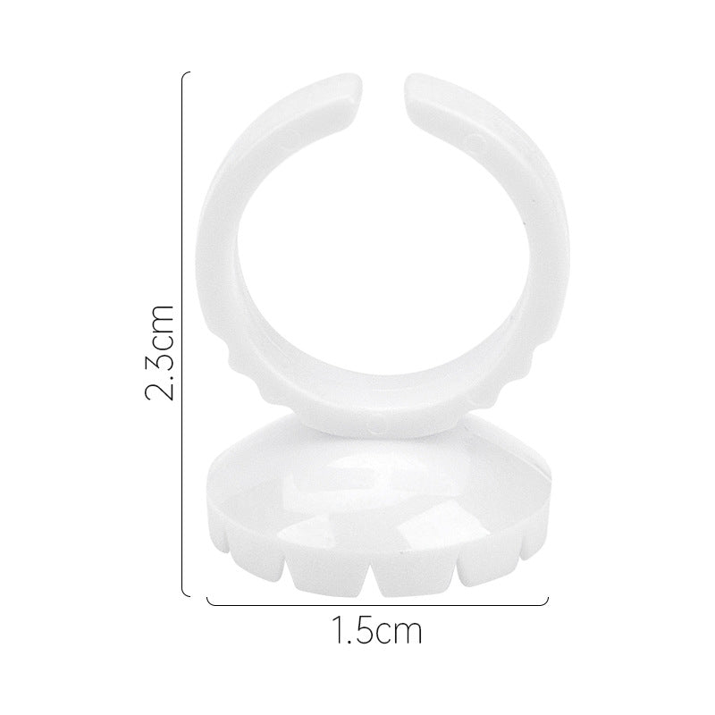 Round Eyelash Ring Flowering Cup Grafting Glue Makeup Accessories