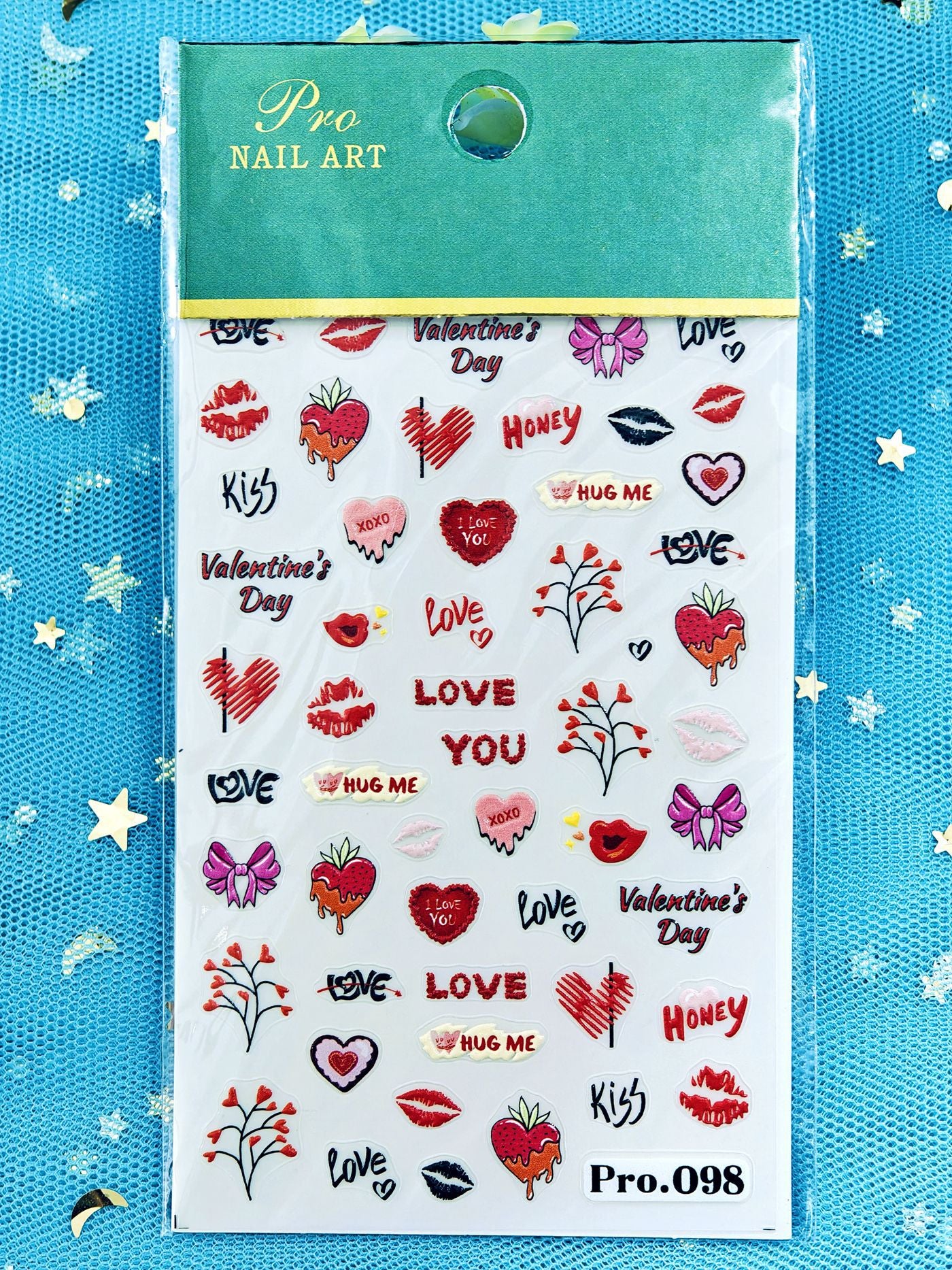 Love Valentine's Day Cartoon Phoenix Beauty Nail Stickers