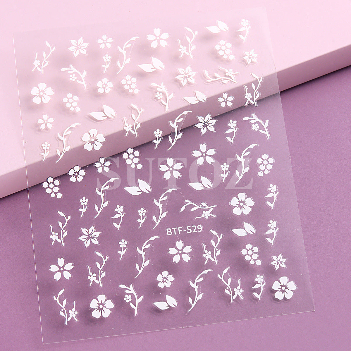 Simple Fresh Cherry Blossom Fingernail Decoration Nail Stickers