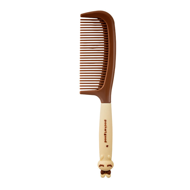 Brosses et peignes à cheveux blancs doux et adorables au chocolat et au café