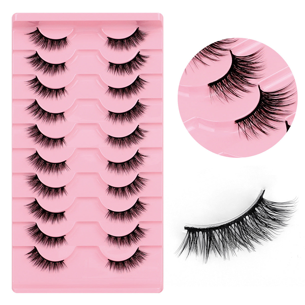 Curly Russian Eyelashes Fluffy Thick Three-dimensional False Lashes