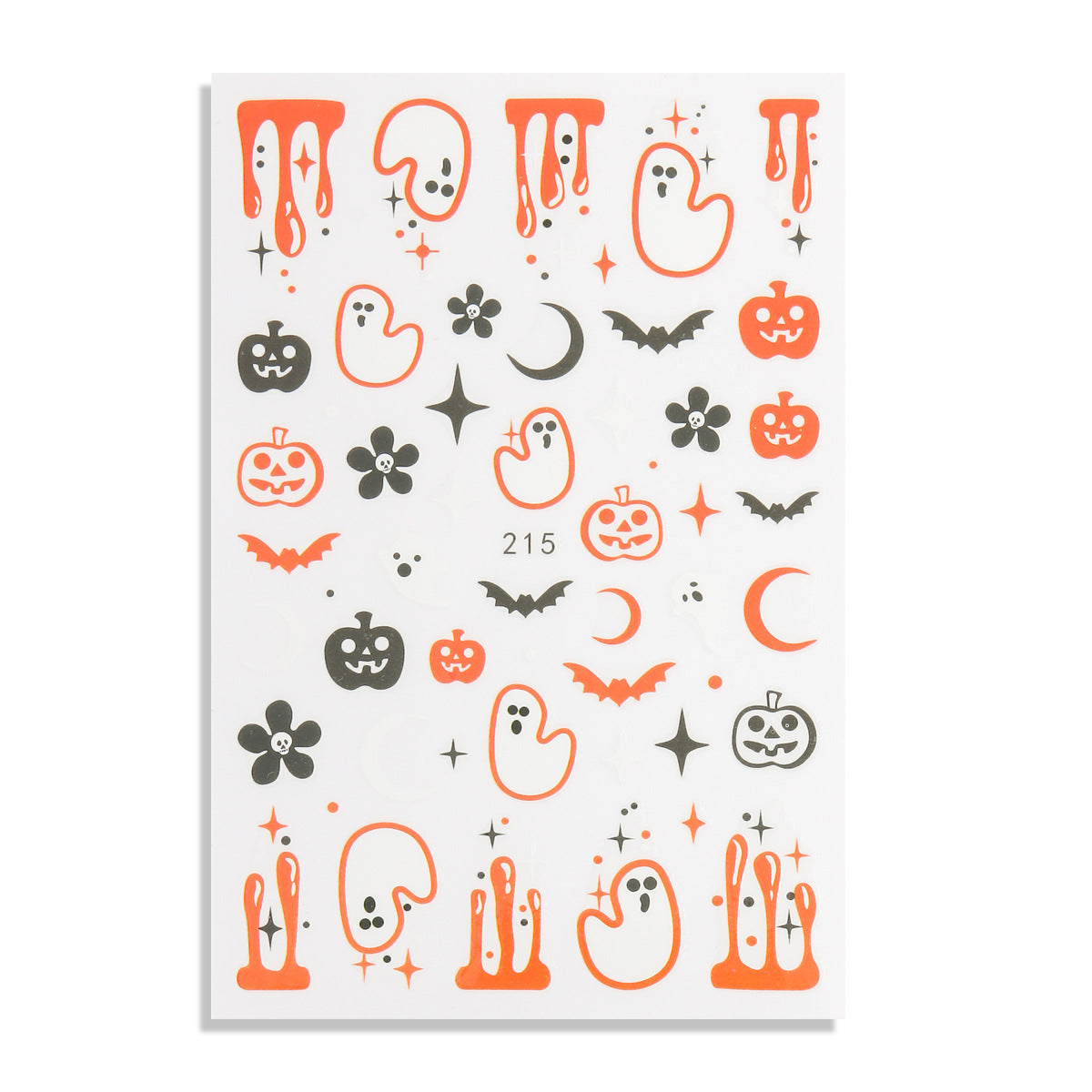 Halloween Carnival Series Funny Pumpkin Ghost Nail Stickers