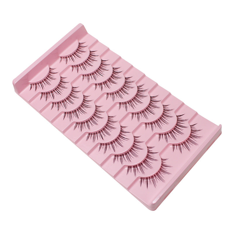 Pair Of Single Line Fish Thin Stem False Lashes