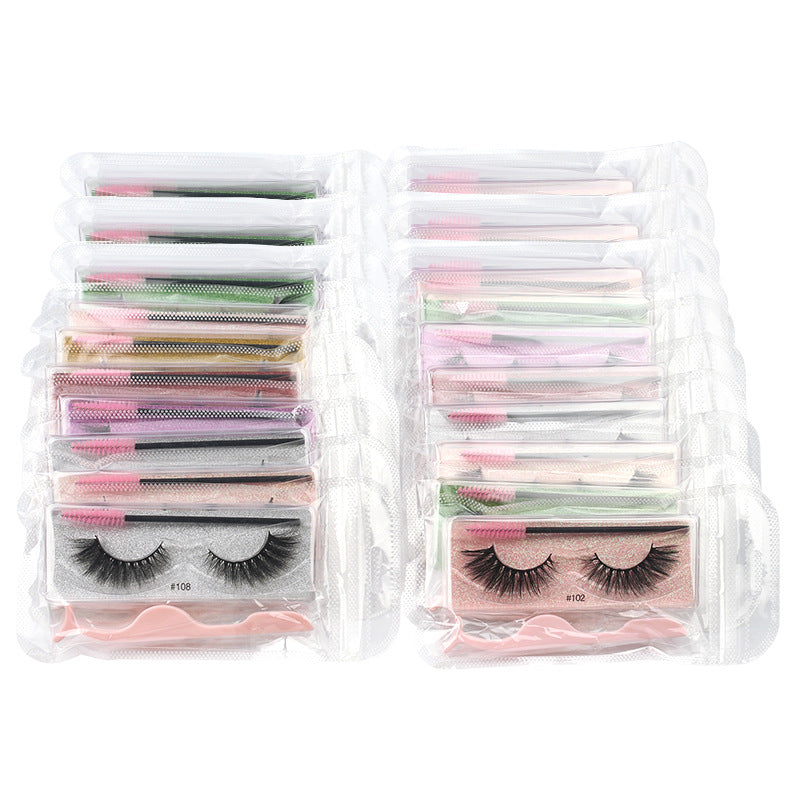 Eyelashes Natural Thick Combination Suit Tweezers False Lashes