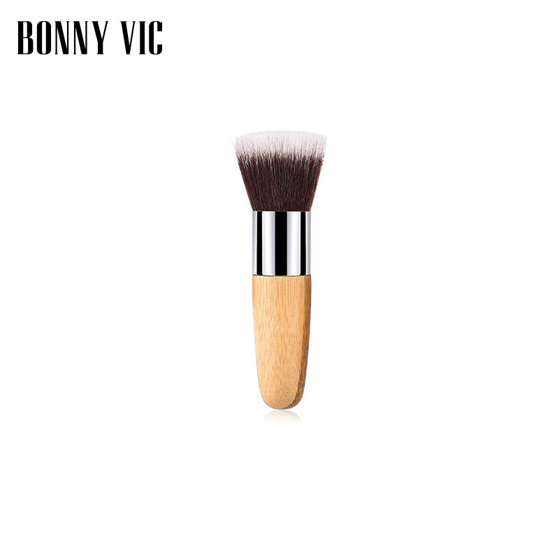 Single Bamboo Handle Brush Blush Powder Makeup Brushes Accessories