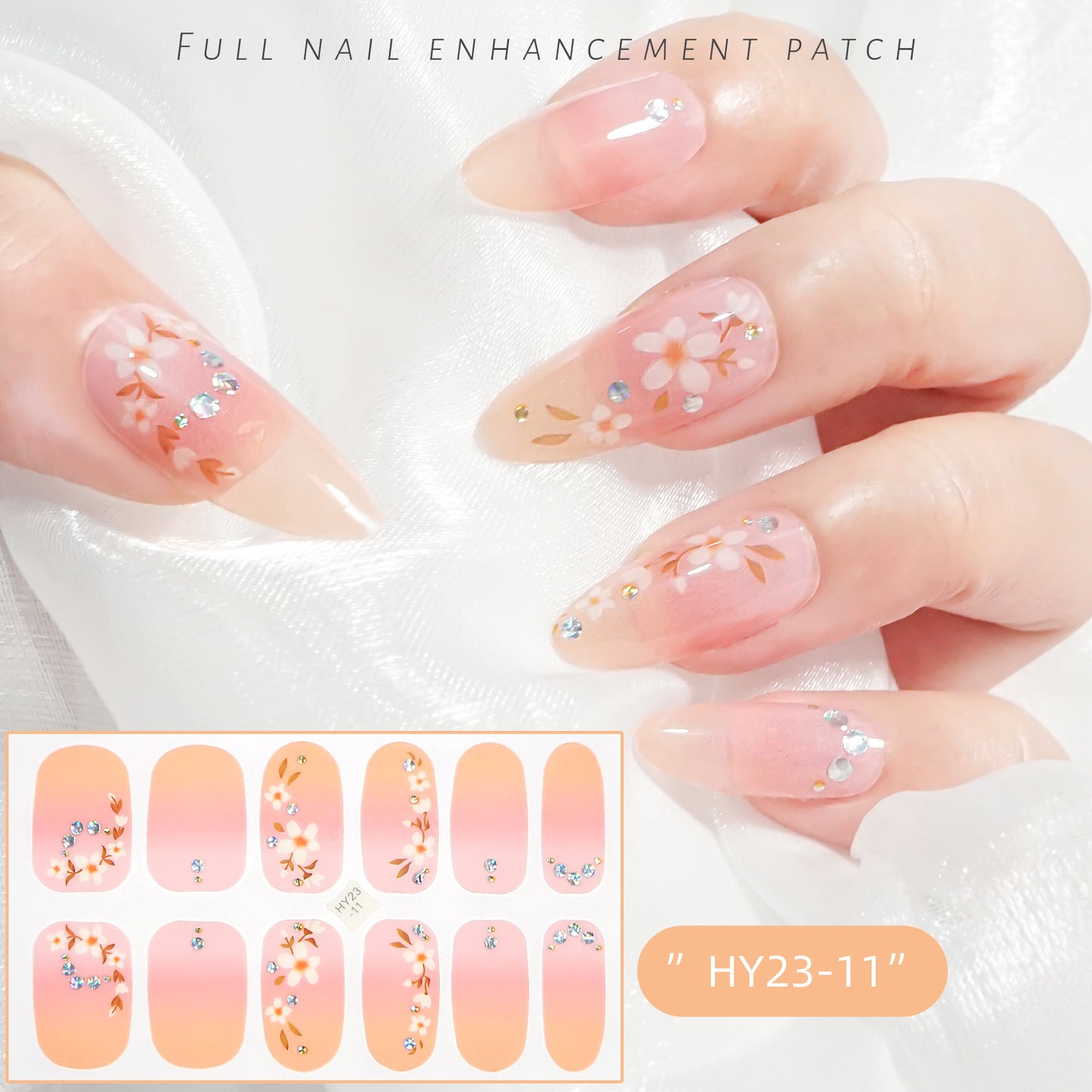 Applique Paper Waterproof Flower Love Gel Nail Stickers